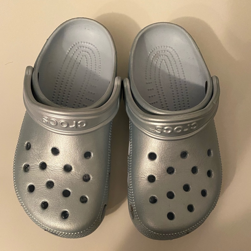 Metallic Crocs